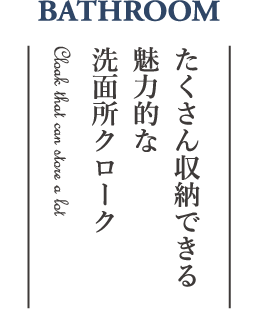 たくさん収納できる魅力的な洗面所クローク